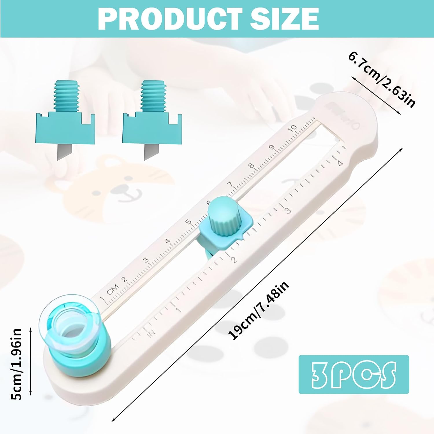 Circle Cutter,Circle Paper Cutter,Adjustable Any Size 2-20cm Diy Circle Cutter Paper,Scrapbooking Cutting Tools,For Crafts, Come With Bottom Blade Guard, Easy Operation And Smooth Cutting