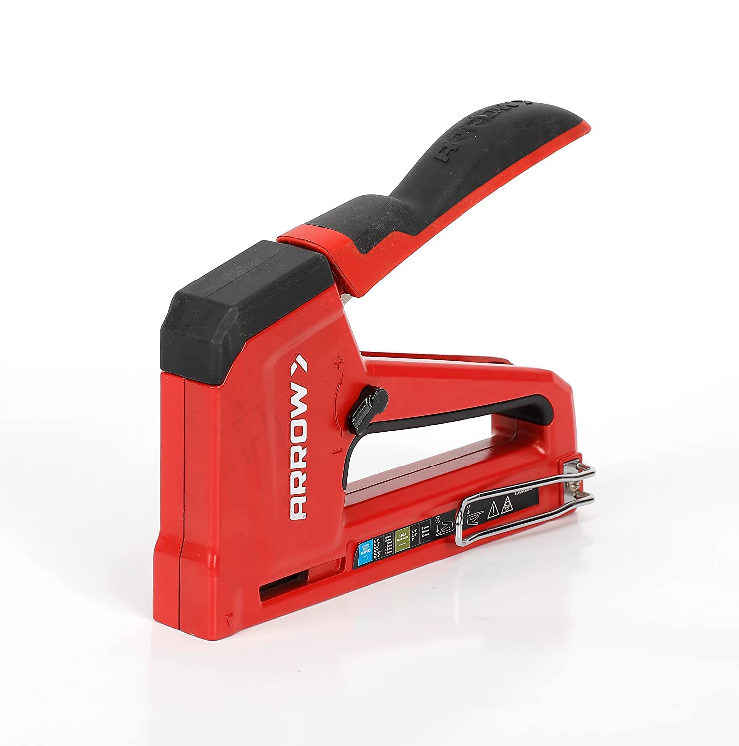 Arrow T50RED2 2-in-1 Heftpistole und Nagler für Polster, Rahmen, Isolierung, Handwerk und Möbel, Rot