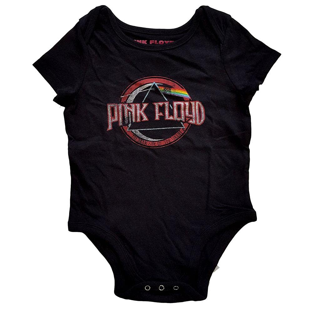 Pink Floyd Body dziecięce Dark Side Of The Moon Vintage Dziecko, czarny, 6-9 meses