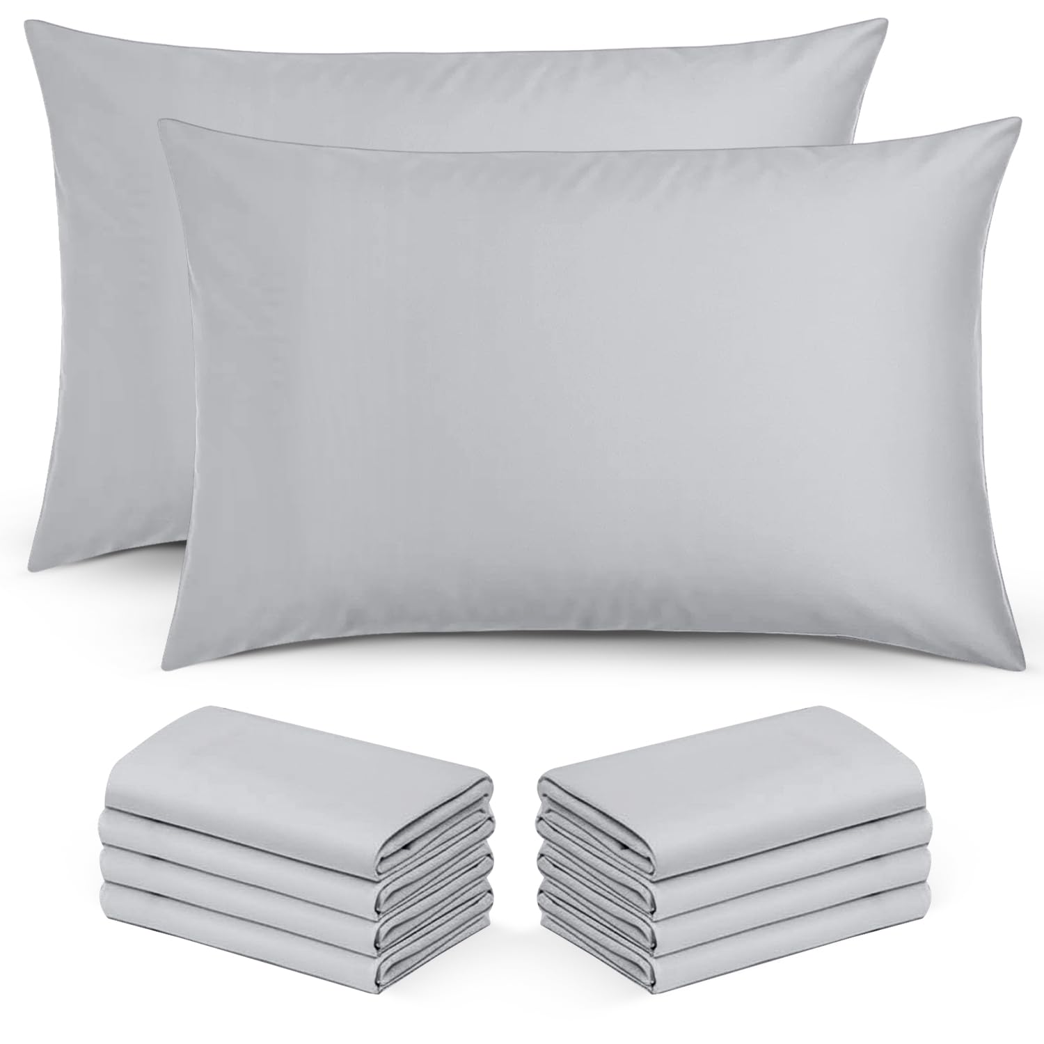Moonlight Bedding Pillow Cases 2 Pack – Beige Pillowcases Envelope Closure Super Soft Brushed Microfiber Standard House Wife Pillow Covers, (50 X 75 CM) — view 13