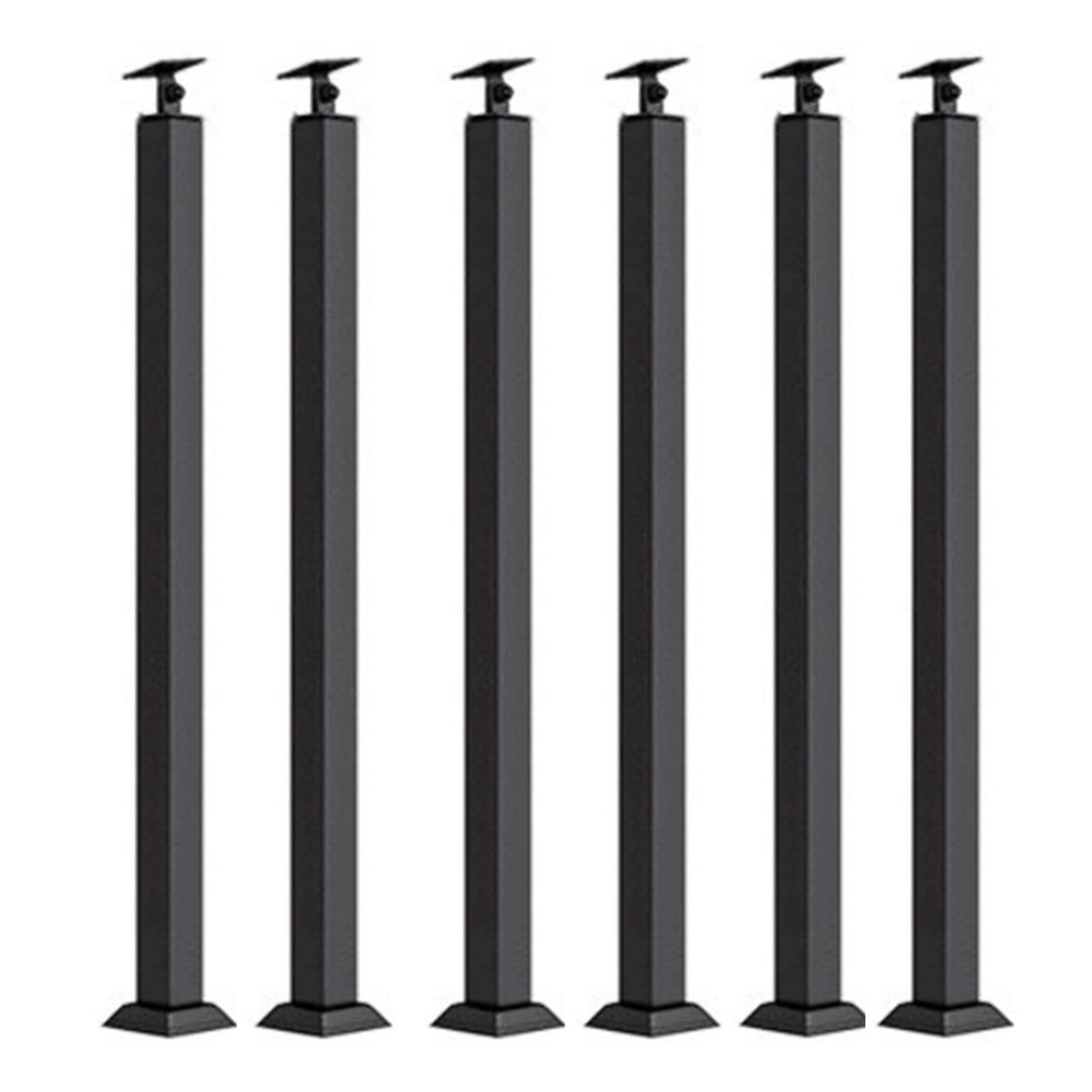 Axe de garde-corps carré à angle réglable pour escalier intérieur et extérieur en métal