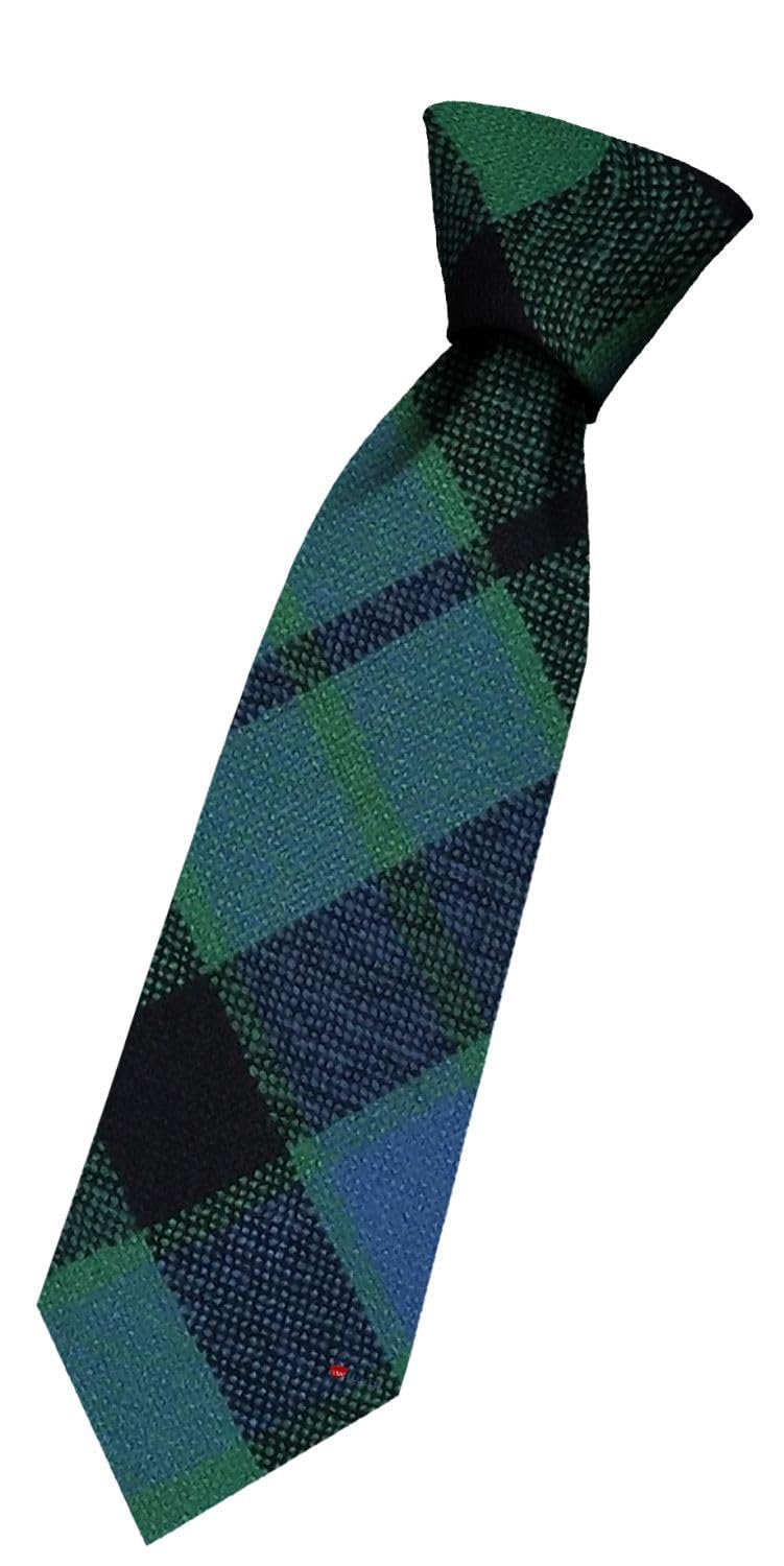 I LUV LTD Boys All Wool Tie Woven And Made in Scotland in MacKay Ancient Tartan