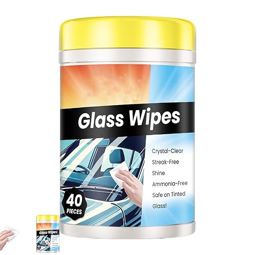 Dmuzsoih Lingettes Nettoyantes Pour Vitres Auto,Application Facile Améliore La Visibilité,Lingettes