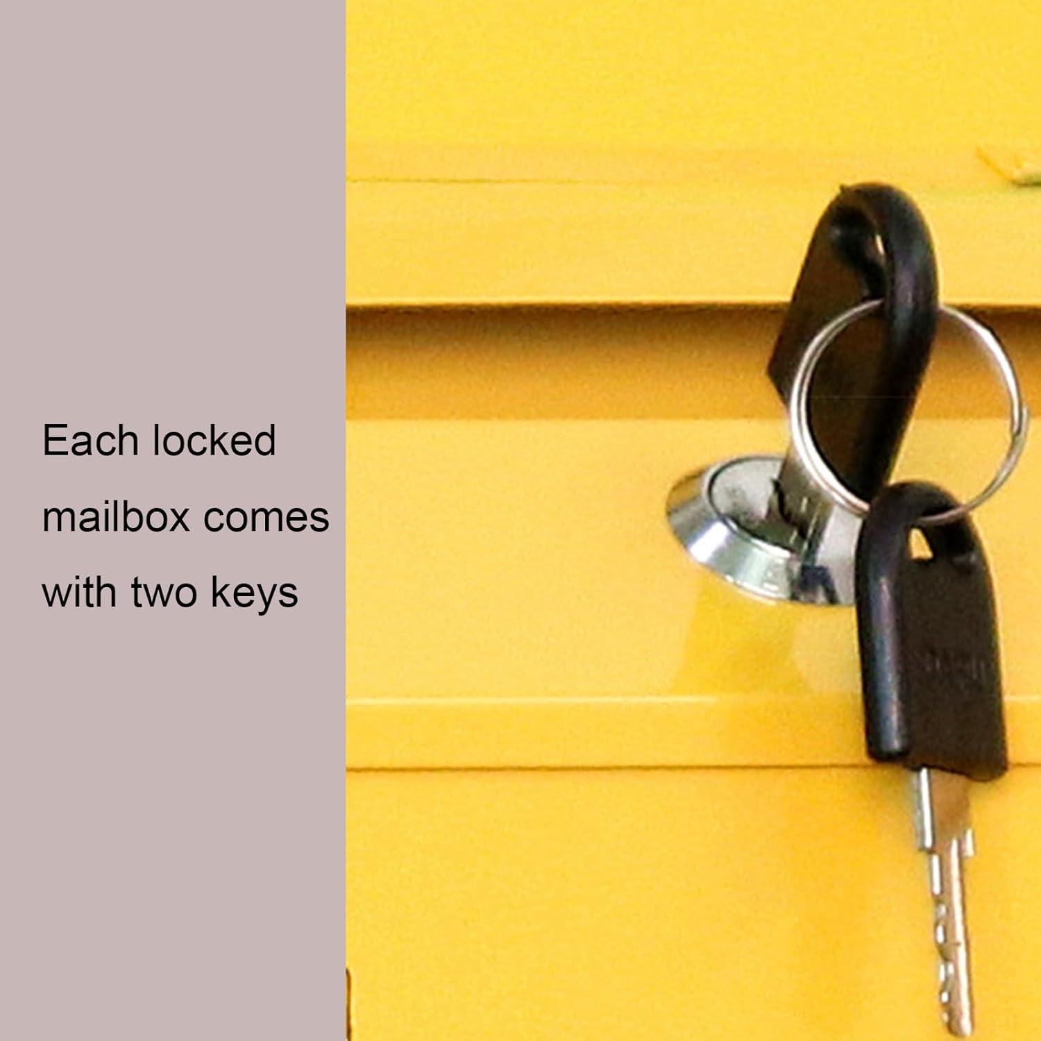 Mailbox Wall Mounted, Modern Wall Mount Lockable Mailbox, Key Lock Mail Boxes Outdoor, Protect from Elements, Theft - Great for Letters, Envelopes(Green)