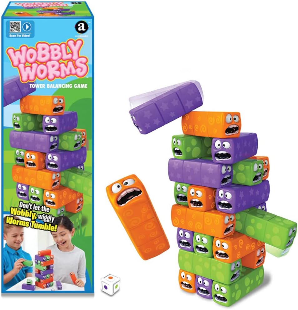 Merchant Wobbly Worms Tower Balancing Game