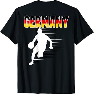 Proud Germany Basketball Fans Jersey German Flag Baller Team T-Shirt