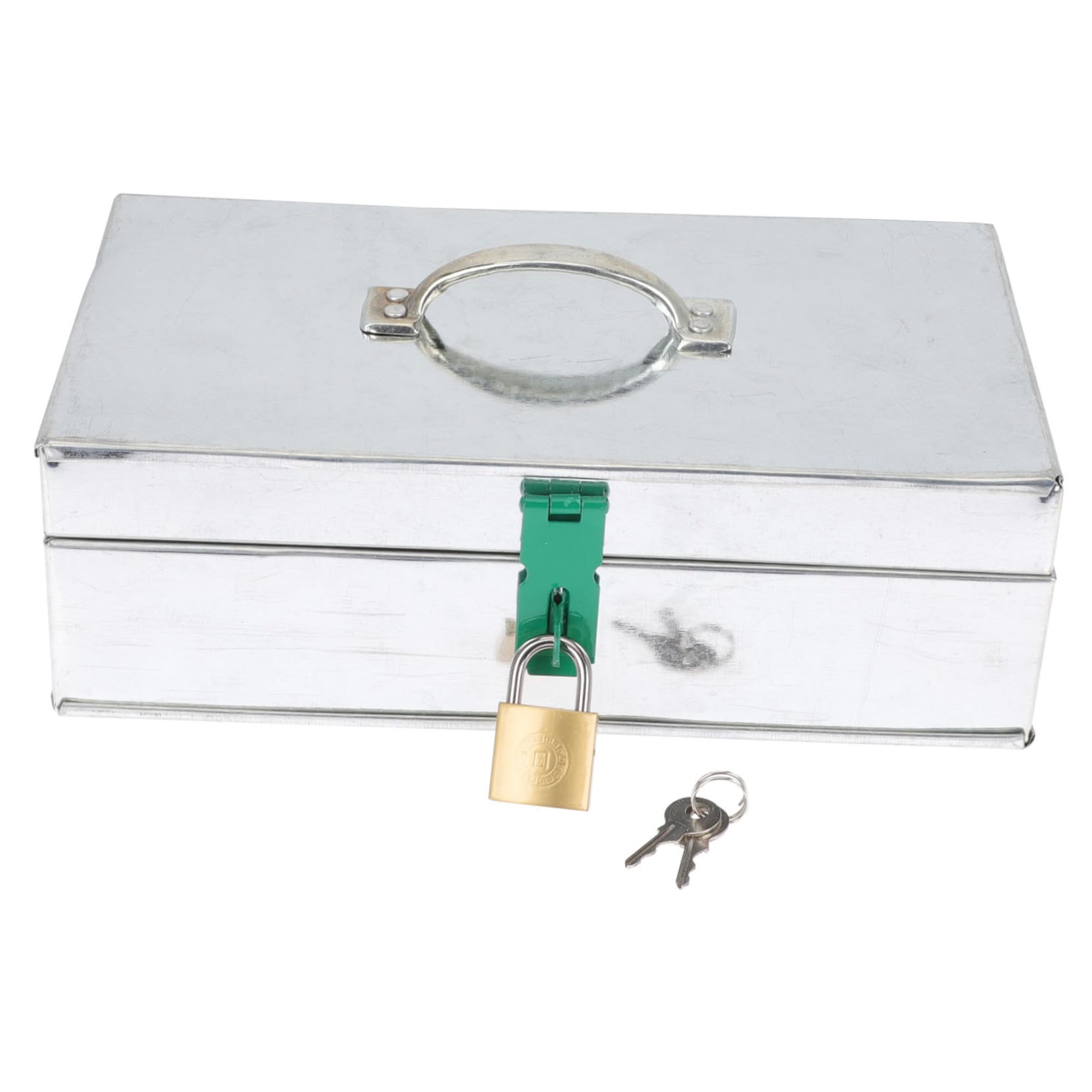 SHINEOFI Scatola Stoccaggio per Giardino Ferro Serratura Organizer Pratico e Resistente per Giardinaggio Dimensioni Capacità Ampia e Facile da Trasportare