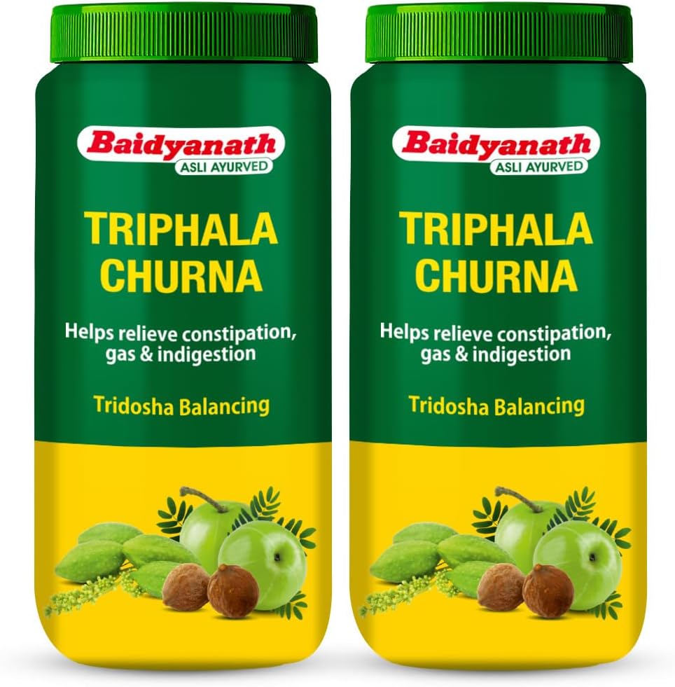 Triphala Churna | Helps Relieve Constipation | Quick Acidity & Gas Relief | Enriched With Amla - 500Gms (Pack Of 2)