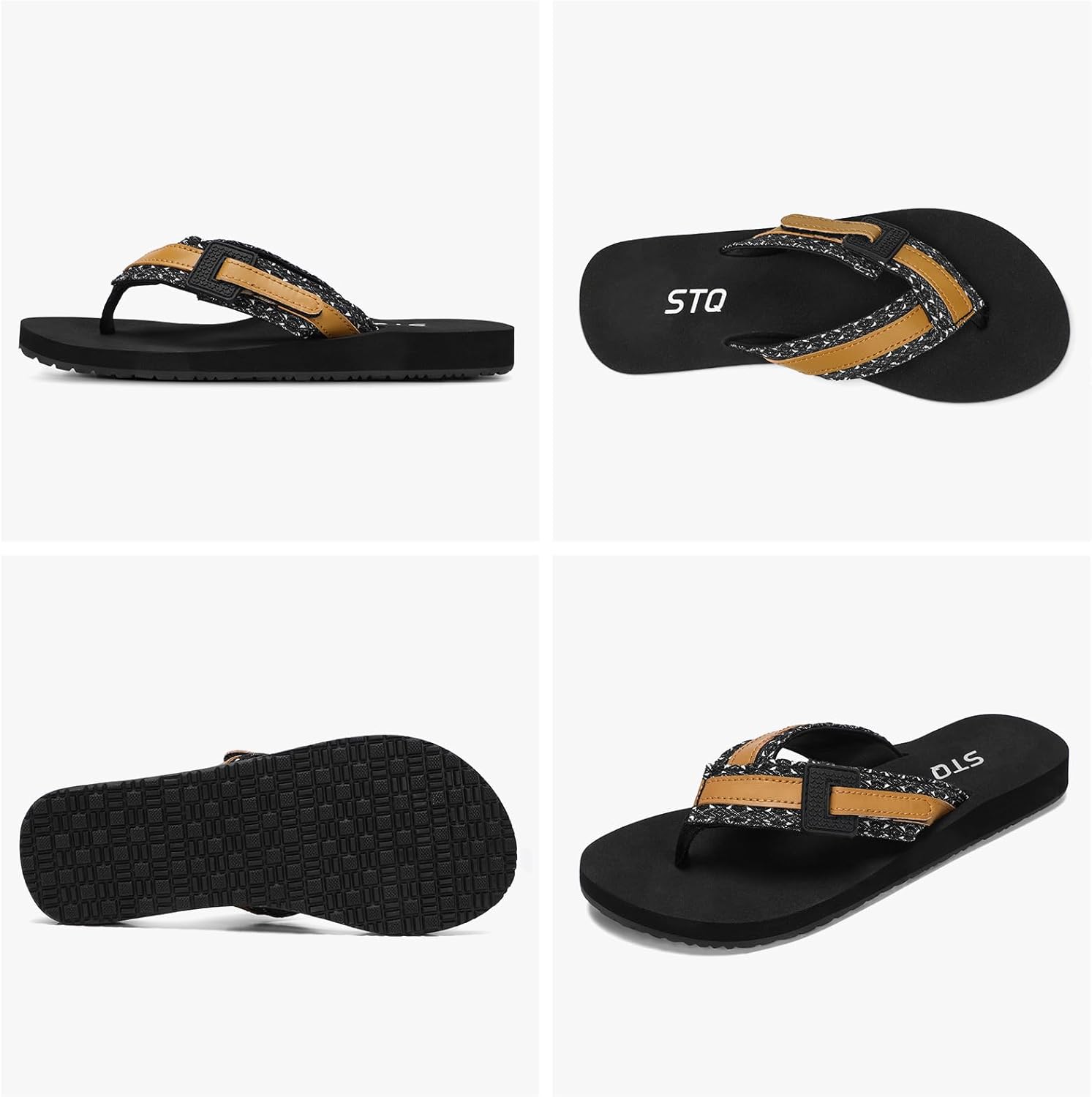 STQ Orthopedic Flip Flops for Women丨Adjustable Beach Sandals with Arch Support for Plantar Fasciitis Relief - Image 9