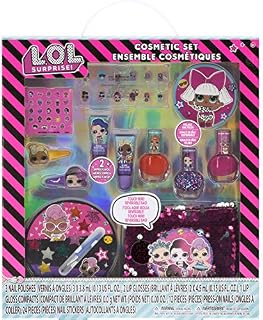 L.O.L Surprise! Townley Girl Ultimate Makeover Set with over 20 Pieces, Including Lip Gloss, Nail Polish, Press-On Nails, Nail Stickers and Reversible Sequin Bag, Ages 5+