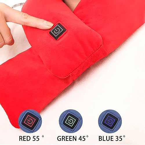 Miniatura 4 de Bufanda térmica para el cuello, almohadilla térmica recargable para hombres y mujeres, calentador de cuello con calefacción USB, bufandas térmicas