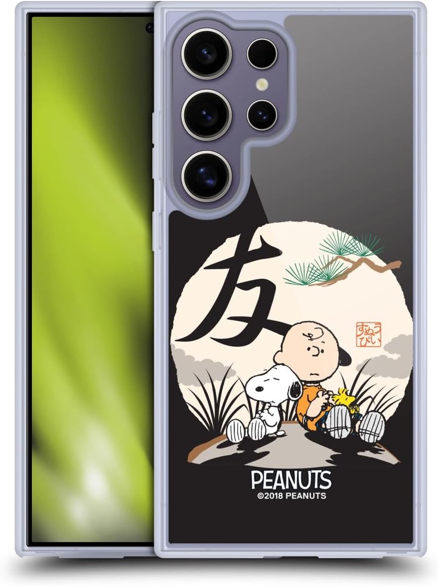 Head Case Designs Officially Licensed Peanuts Charlie Brown Oriental Snoopy Gel Case [Military Grade Protection] Compatible with Samsung Galaxy S25 Ultra and Compatible with MagSafe
