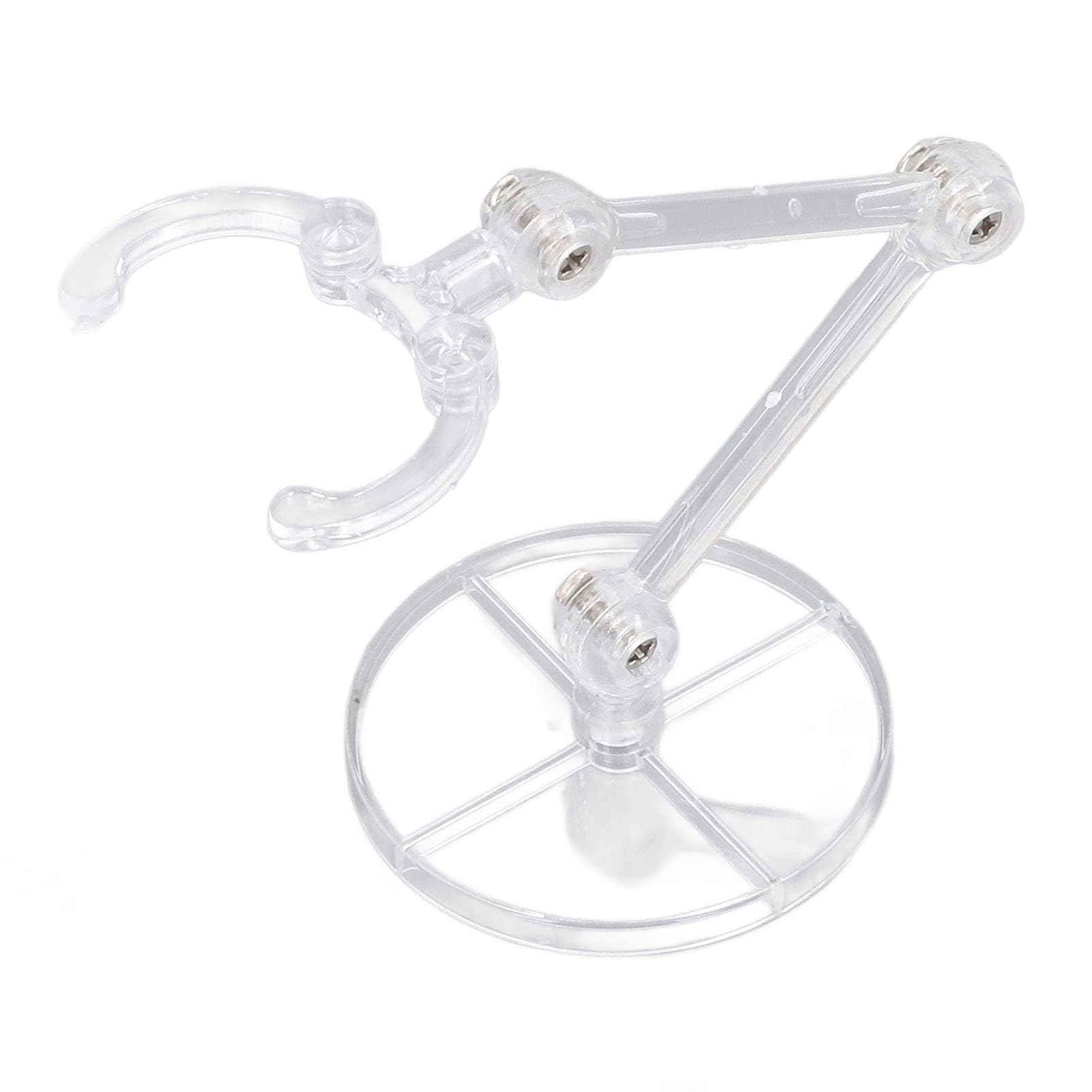 Soportes para Muñecas, 10 Piezas de Soporte de Exhibición de Figuras de Acción para Modelos de 6 Pulgadas con Soporte Ajustable, Compatible con la Serie de Muñecas Móviles con (Transparente)