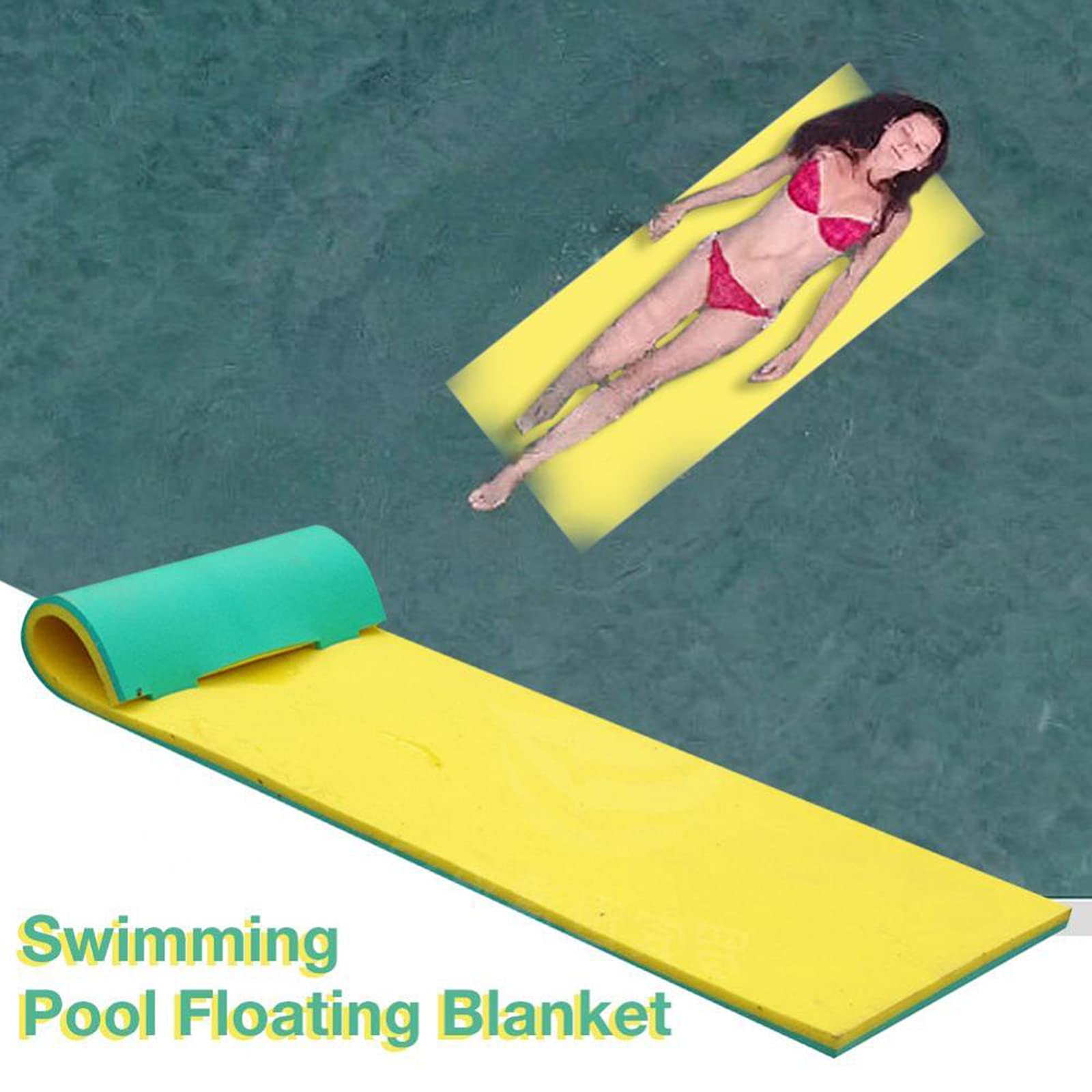 Perfeclan Ultimate - Colchón flotante de espuma para piscina, lago, río, cama individual, cojín flotante para niños