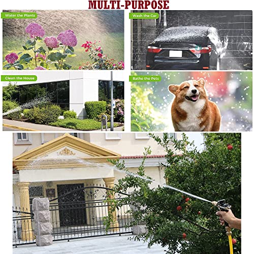 LAFILLETTE High Pressure Brass Hose Nozzle Adjustable Water Spray gun for car Motorbike And Vehicle Cleaning, Gardening, Washing