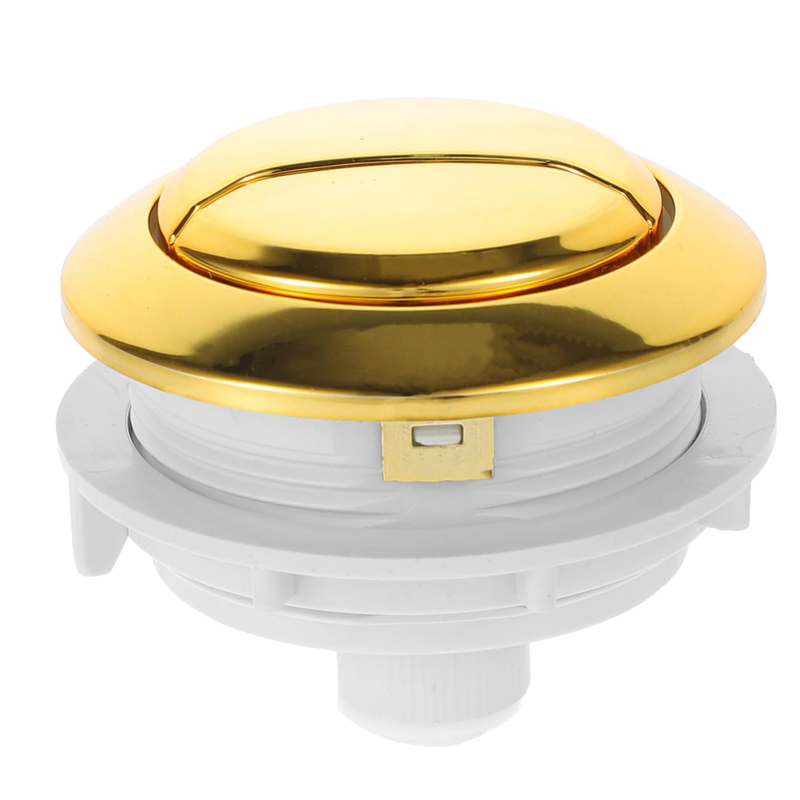 Bouton de chasse d'eau double Mipcase en plastique doré pour réservoir wc de salle de bain