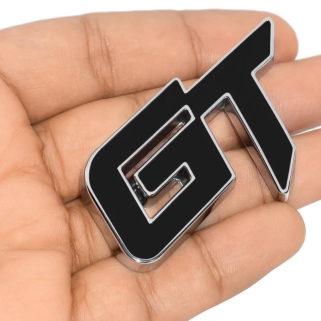 Car GT Logo Sticker for Polo GT All 2012 to 2022 Models of Volks-wagen 3D Metal Emblem Side Badges for All Cars & Bikes (Black)-picture-14