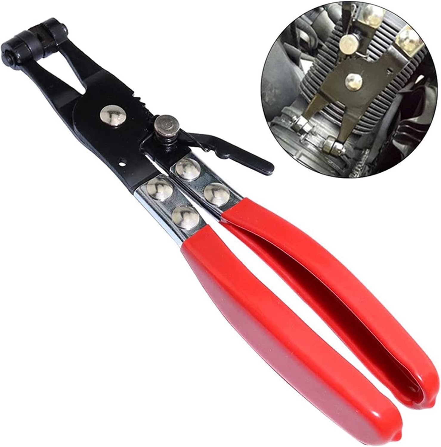1Pcs Hose Clamp Pliers Oil Valve Seal Straight Throat Tube Bundle Clamp Removal Tool Automobile Water Pipe clamp image 4