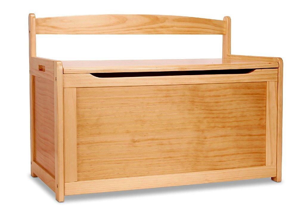 wooden toy box with lid