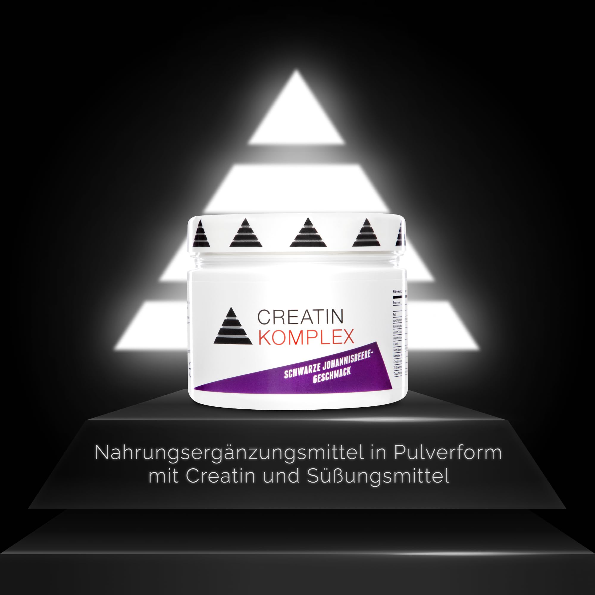 YPSI Creatin Komplex - Dreifach Kreatin Komplex mit Kreatin Monohydrat, Kreatincitrat und Kreatin-Hydrochlorid - Vegan - Pulver - Schwarze Johannisbeere-Geschmack - 240 g (40 Portionen)