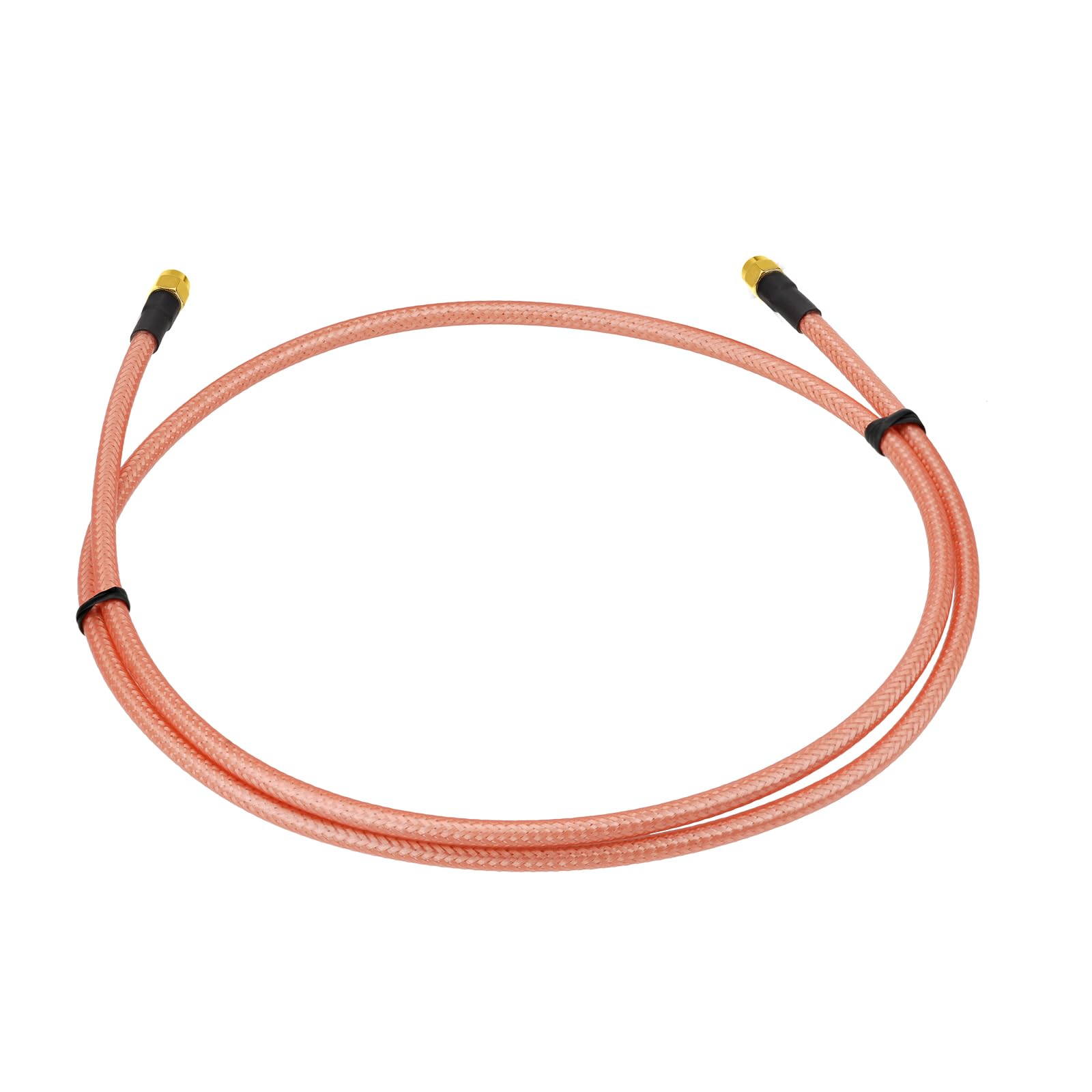 BINGFU Cavo coassiale SMA maschio a SMA maschio RG400, 1 m, prolunga antenna a bassa perdita, doppia schermatura, cavo da 50 Ohm, compatibile con router WiFi, sistema di telecomunicazioni, GPS, SDR