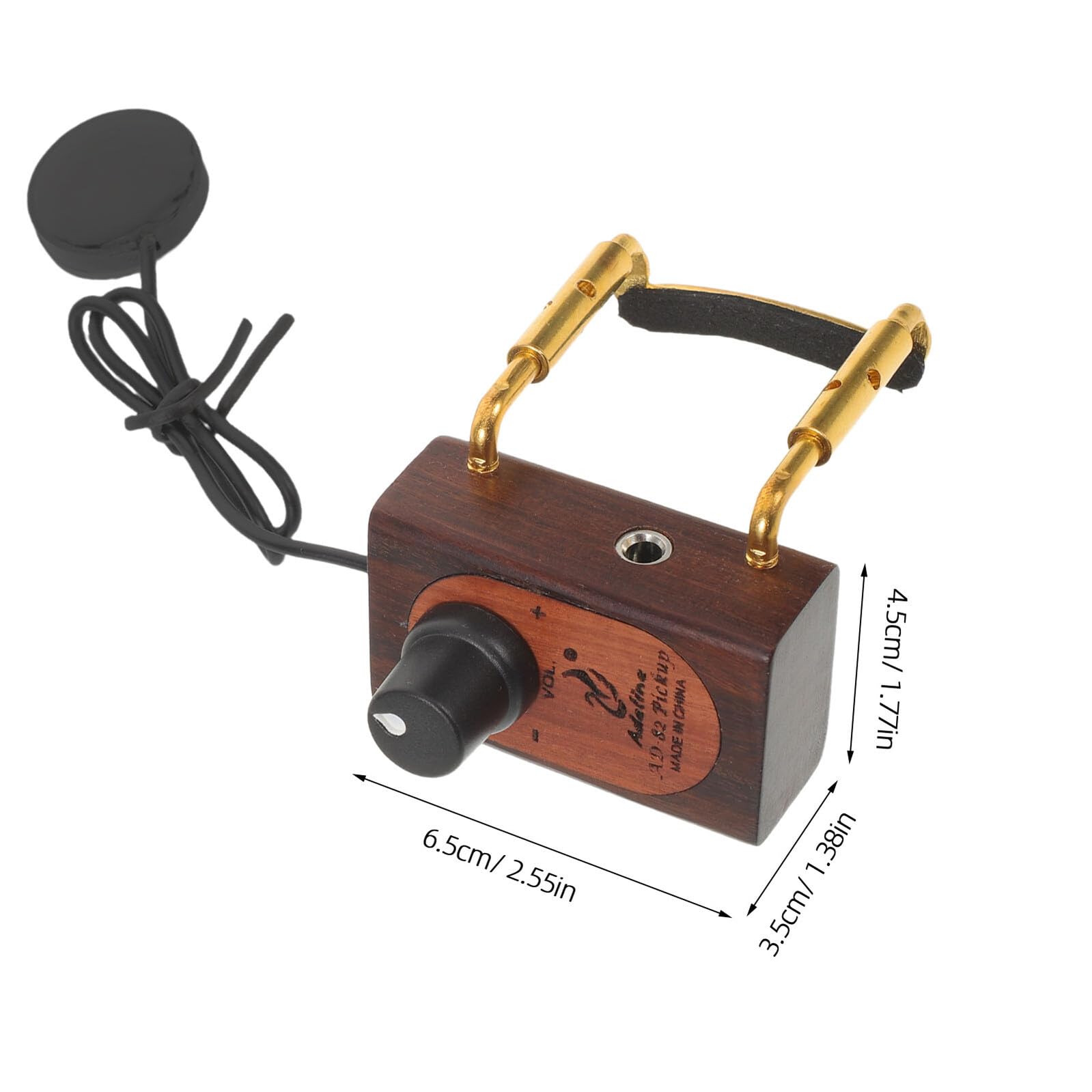 Toyvian Violin Pickup Trasduttore ad Alta Sensibilità per Amplificazione e Miglioramento Suono di Violino Mandolino Banjo Ukulele Cello Pickup Acustico Portatile per Performance Live e