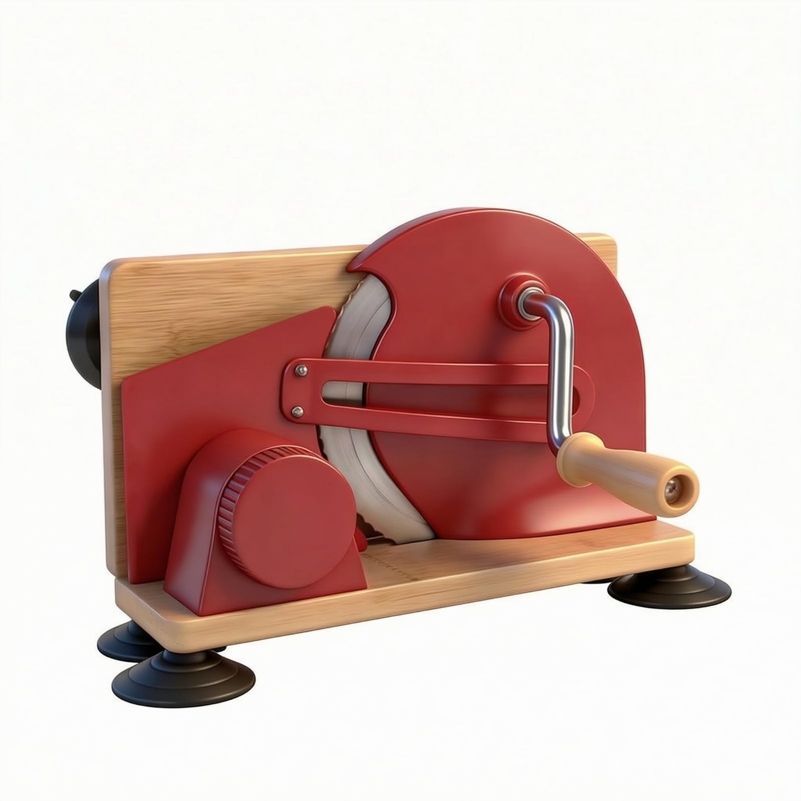 Affettatrice Manuale Pieghevole, Rosso, Rosso