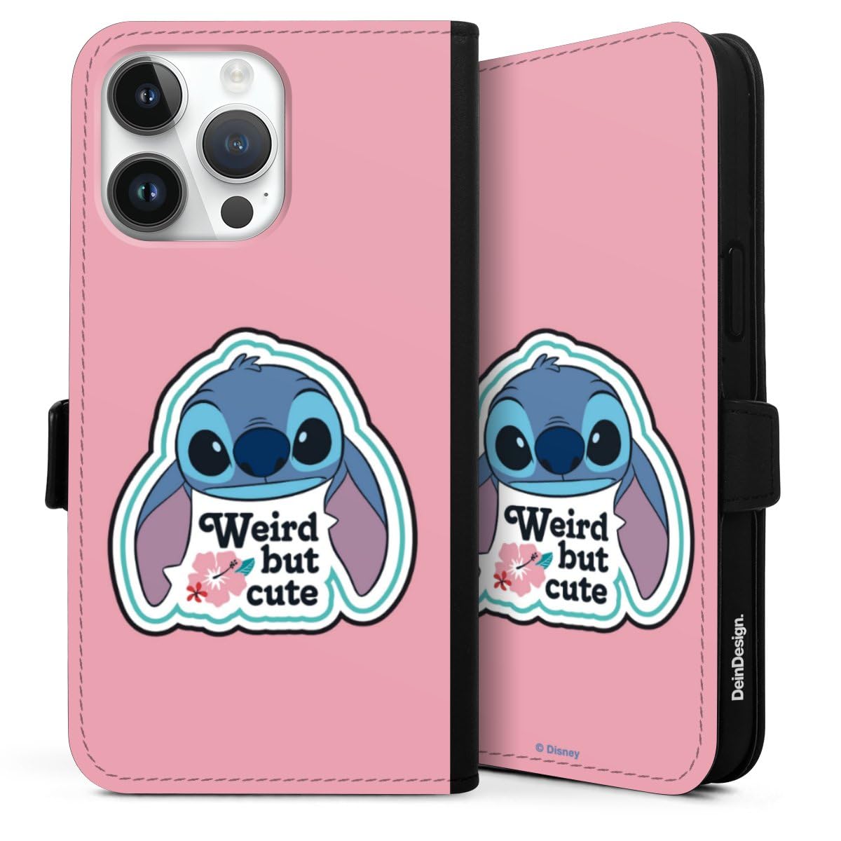 Etui Compatible avec Apple iPhone 14 Pro Max Etui Folio Etui magnetique Lilo & Stitch Disney Dictons