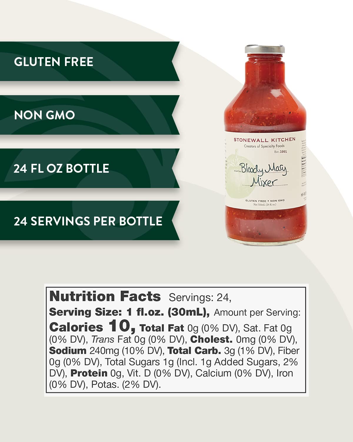 Stonewall Kitchen Bloody Mary Mix, 24 Ounce (Pack of 2)