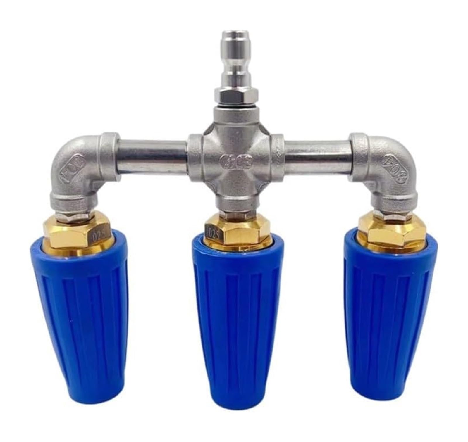 Ugello turbo for idropulitrice | Doppia testa rotante, regolazione a 360 gradi(Blue)