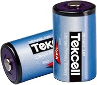 Vista 1 de Tekcell SB-AA02 1/2 AA 3.6v batería de litio 1200mah para ADT LS14250 PLC batería