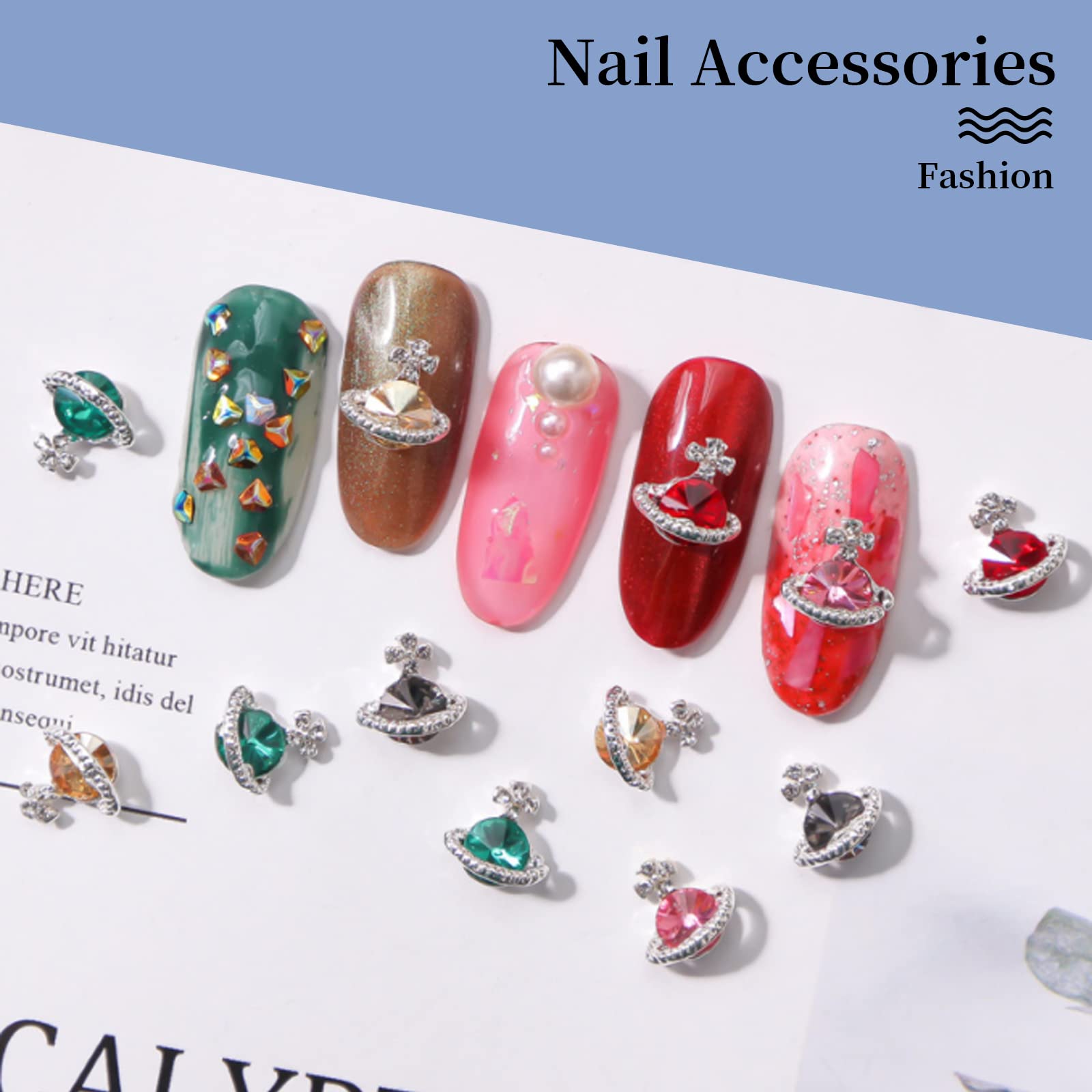 Amazon.co.jp: ラインストーン ネイルパーツ 30個セット 大きい 3D