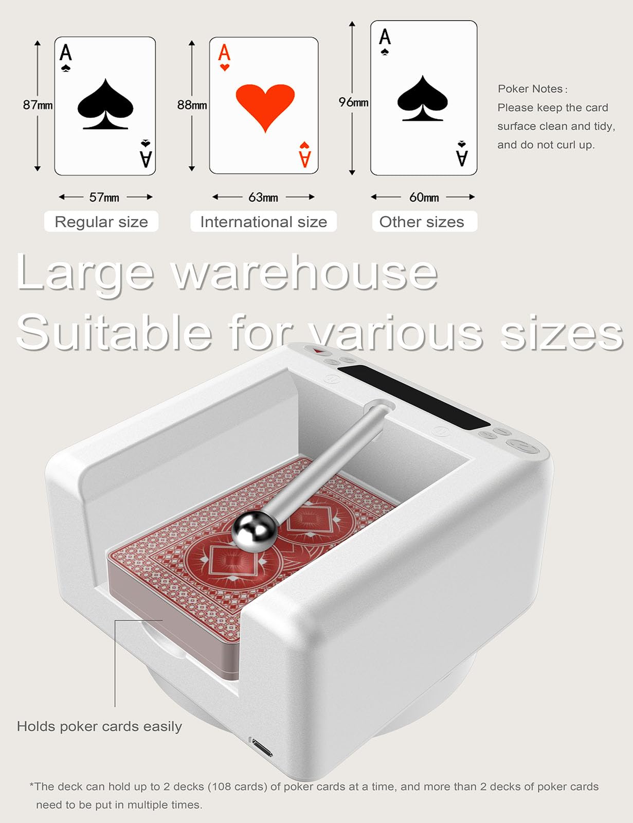 Distributeur De Cartes Entièrement Automatique, Distributeur De Cartes Portable Rotatif à 360