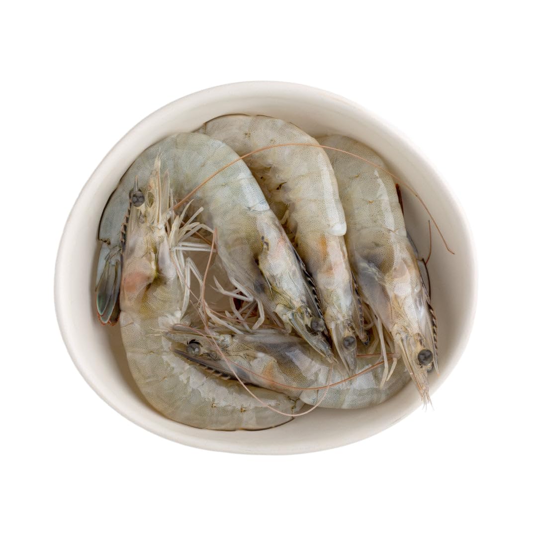 Frozen Raw P&D Vannamei King Prawn Block 21-25 (800g x 6 Packs)