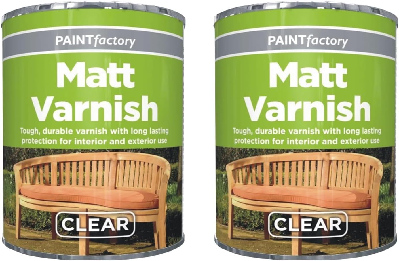 MIXEL Clear Matt Varnish Tin Paint, Quick-Drying Formula, Easy-to-Apply, Long-Lasting Protection, Ideal for Craft, Home DΓ©cor, Perfect for Interior and Exterior Use, 300ml, (2 Pcs)