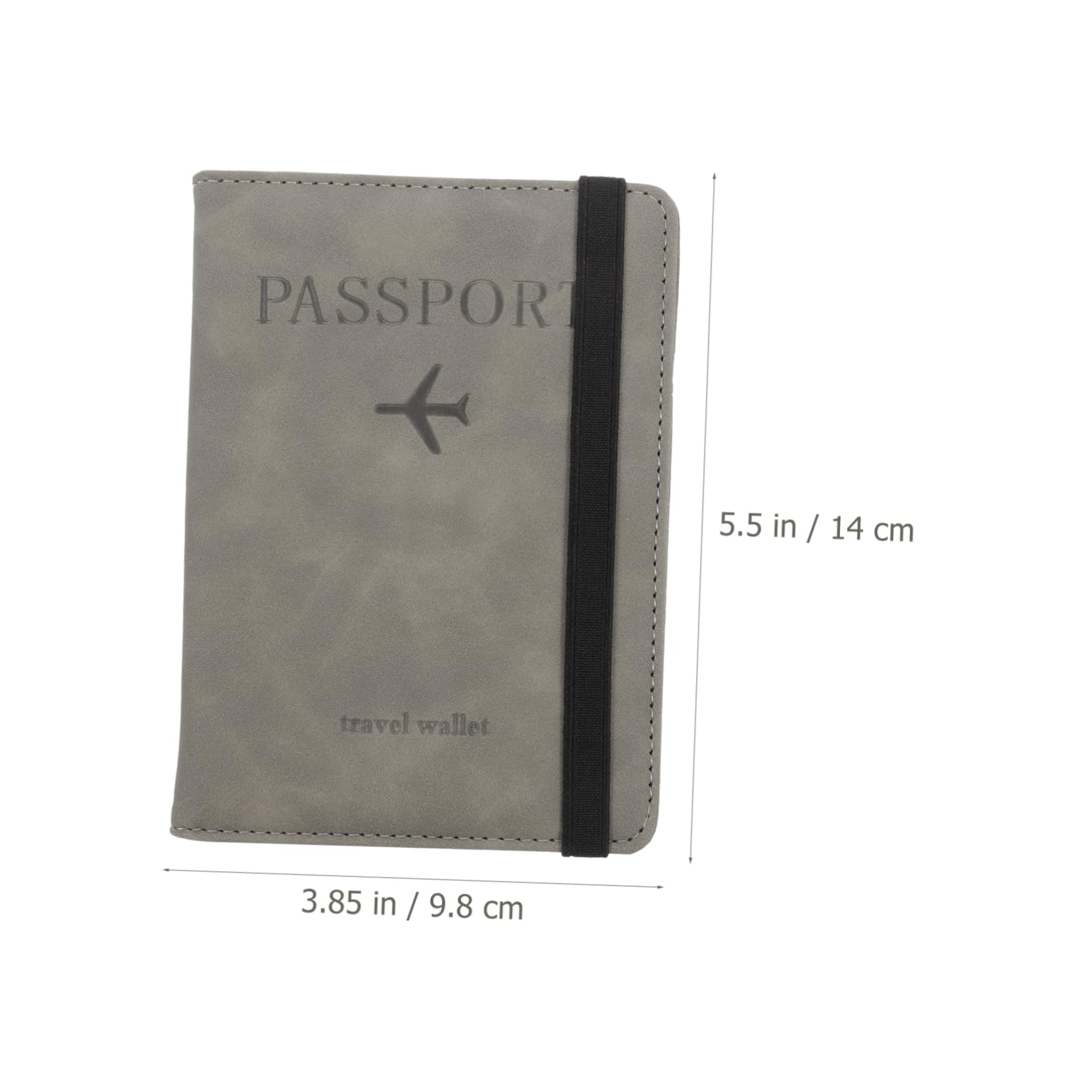 VALICLUD 3pezzi Portapassaporto Pu Multiuso Con Slot Per Carte Custodia Protettiva Per Documenti Da Viaggio Scuro Leggera e Pratica Per Insegnanti e Viaggiatori