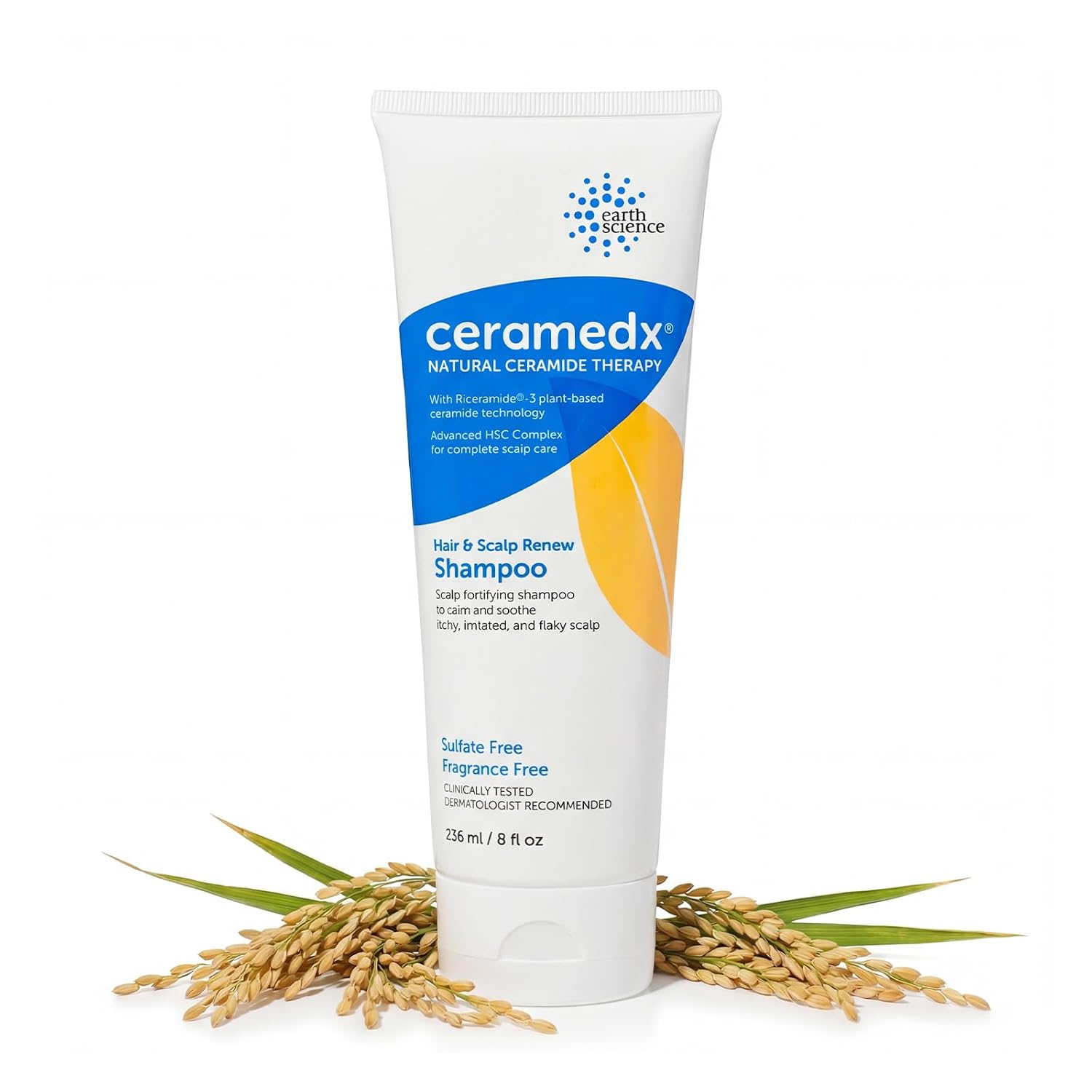 Ceramedx Hair Renew Shampoo with Riceramide-3 - Deep Moisturizing