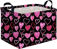 Vista 54 de FXOLCSHE - Canasta rectangular rosa de alpaca, canasta de lavandería impermeable plegable para guardería, canasta de juguetes para habitación