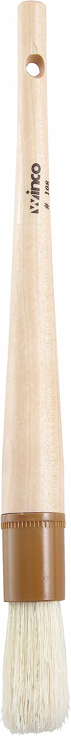 Heavy-Duty Boar Bristle Basting Brush, Round, 1"