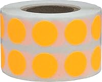 Vista 95 de Brown Natural Kraft 1/2" Inch Round Adhesive Labels 1,000 Color Coding Dot Stickers for Efficient Inventory Management, Crafting Projects, and