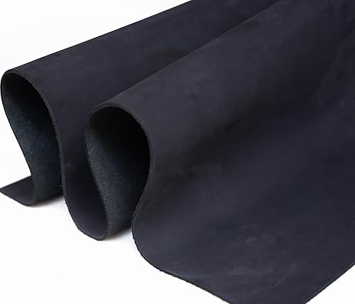 Miniatura 2 de Jeereal Hoja de cuero de gamuza impermeable de 0.079-0.087 in de grosor con acabado de gamuza de piel de vaca, manualidades, costura, hobby, taller,