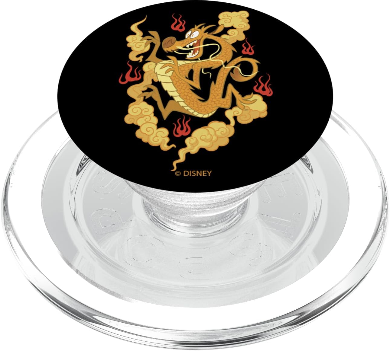 Disney Wreck It Ralph 2 Comfy Princess Mushu On Fire PopSockets MagSafe PopGrip for iPhone