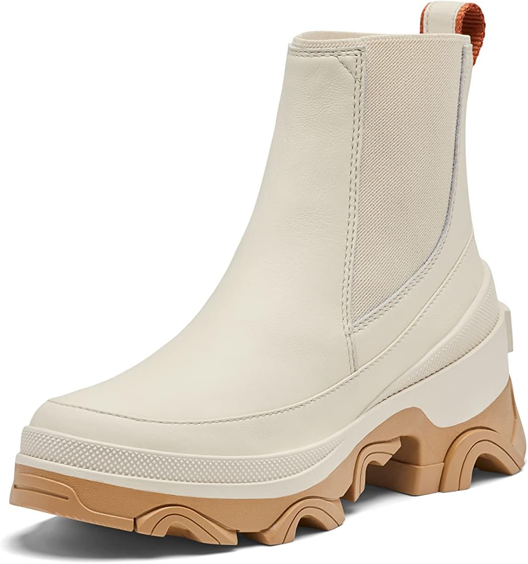 Sorel Women's Brex Boot Chelsea Waterproof Boots - Natural, Sea Salt - Size 9.5