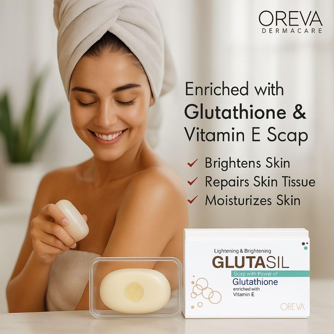dermcare glutathione whitening soap Buy Rotex Oreva Dermacare Glutasil – & Vitamin E Brightening Bar Soap 75 g | Reduces Dark Spots & Pigmentation | Evens Skin Tone & Restores Radiance Tubs:3 Tubs PDF) Phospholipid Hydroperoxide Glutathione l glutathione pills