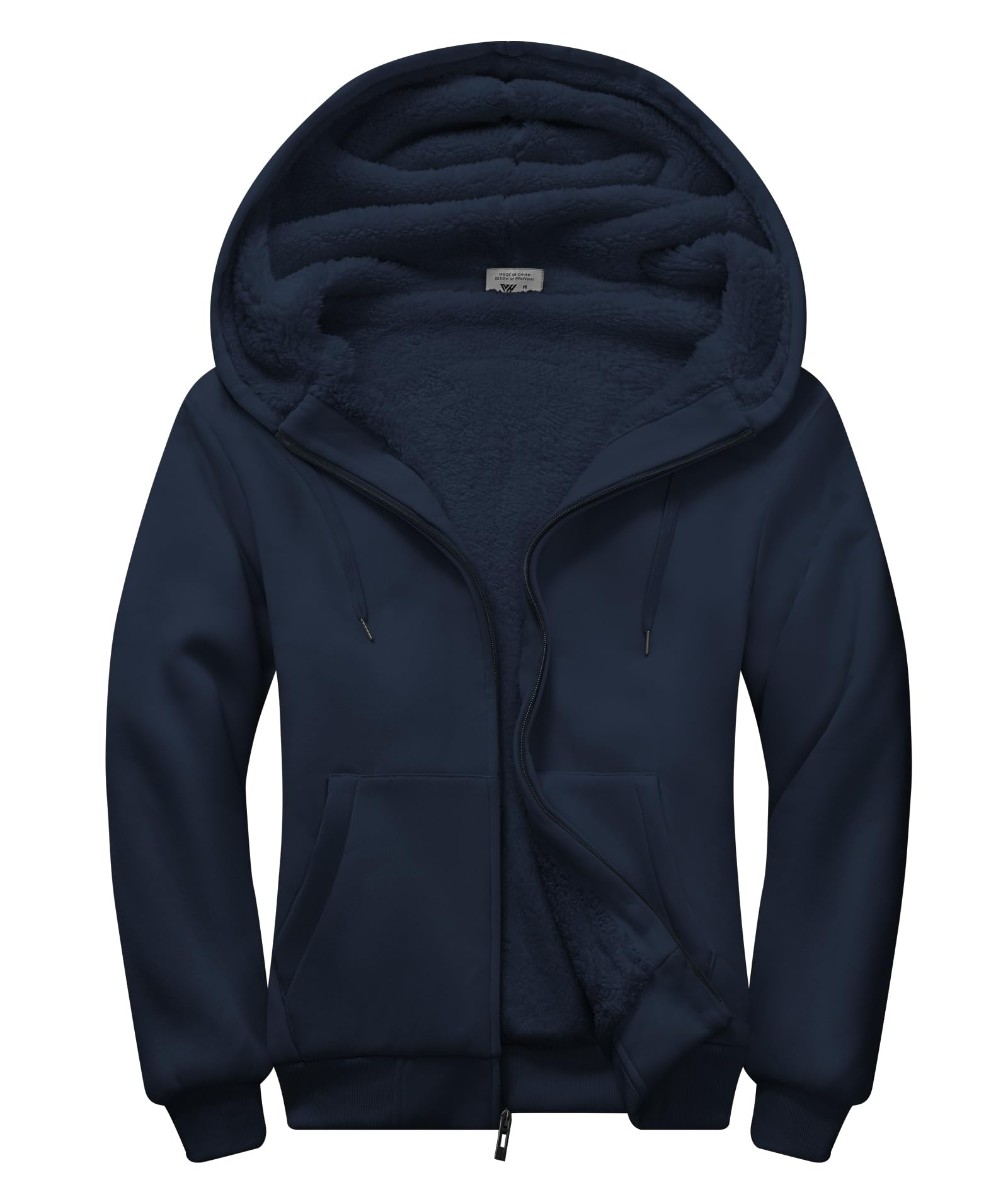 JACKETOWN Sudadera con Capucha para Hombres Engrosada Sudadera con Capucha para Hombres Chaqueta de Invierno de Lana térmica Sudadera con Capucha