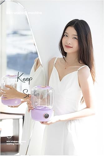 Miniatura 7 de 2L Portable Washing Machine Small Washer Deeply Laundry Socks Underwear Baby Clothes Washer Travel Washing Machine