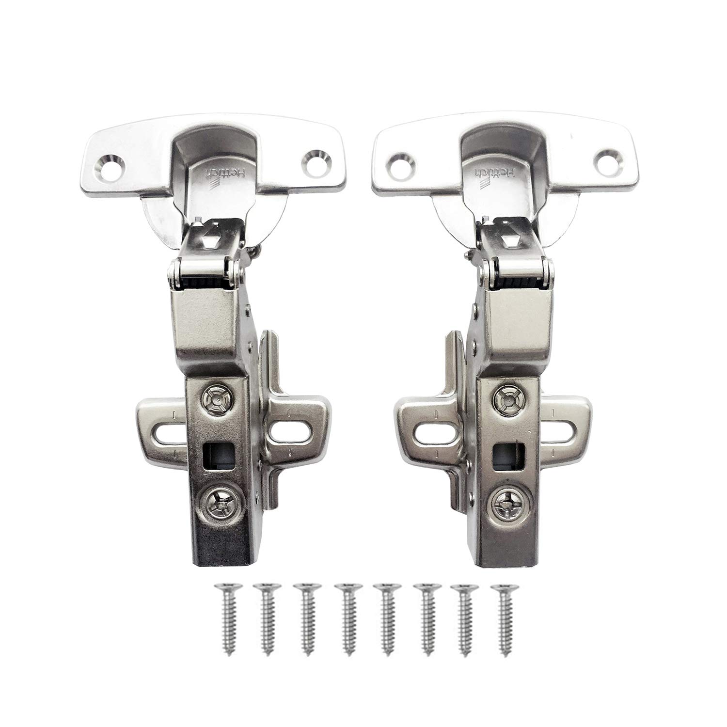 Hettich Sensys 8645i TH52 110 Degree Standard Hinge with Self Closing Mechanism Kitchen Cabinet Cupboard Door Inset Hinges 9071207 Soft Slow Close Fast Assembly Buffering Hinge Germany Brand Pack of 2