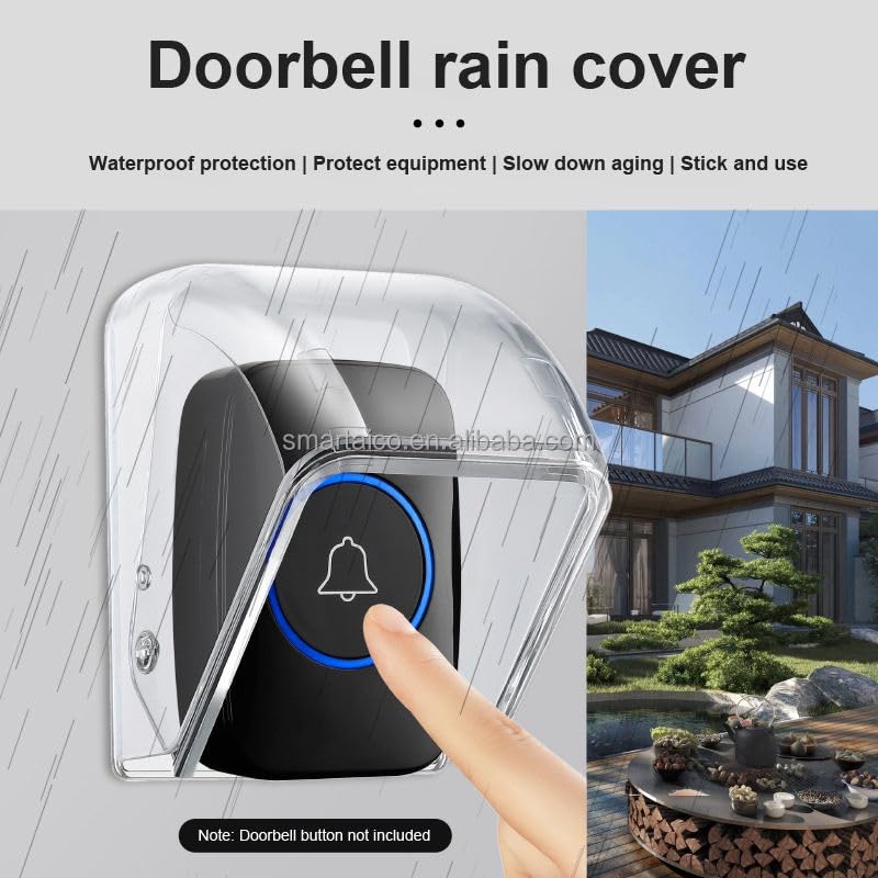 Image of Rain Proof and Dust Proof Door Bell Switch Cover, Out Door Bell Switch Plastic Cover IS55 Switch Board Cover, Electric Power Supply Protectorate or Shock Free Switch Cover