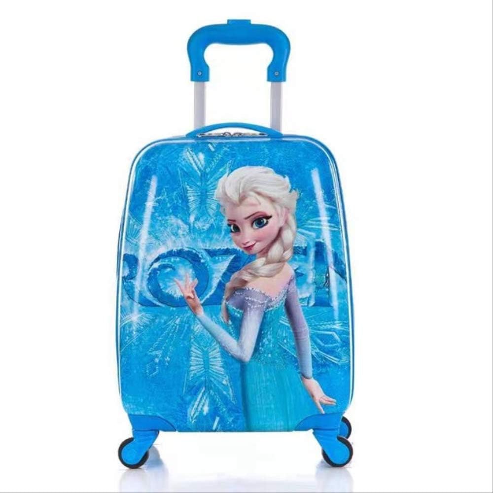 ポータブル スーツケース子供用スーツケース子供用トロリーケース荷物子供ランドセル18 旅行スーツケースホイール3 D漫画旅行ケース子供のおもちゃボックスとして示されている18インチ 4年保証