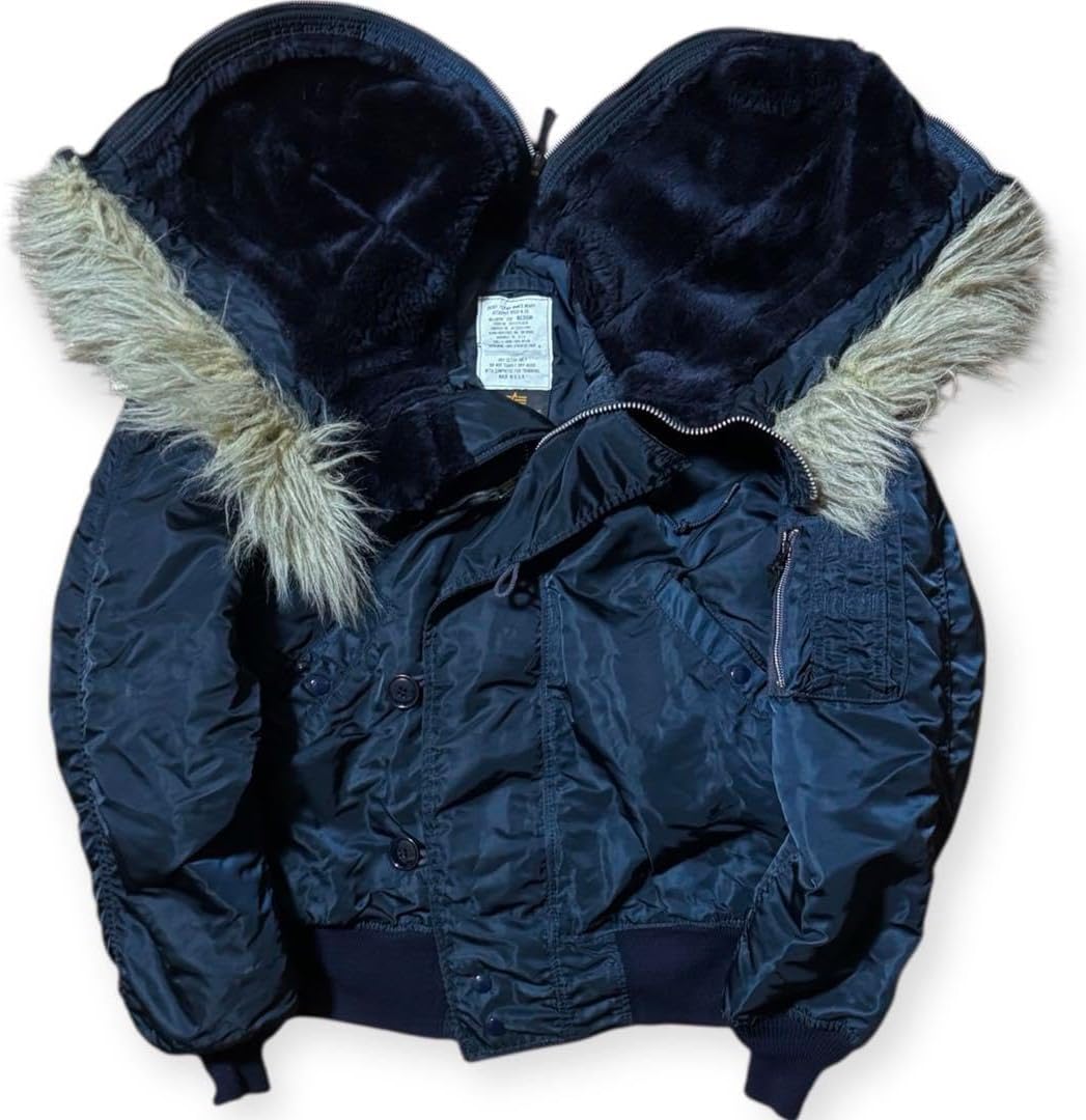 ALPHA 90s 黒タグ USA製 N-2B 短丈 フライトジャケット M 稀少 ALPHA